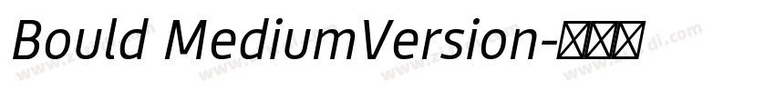 Bould MediumVersion字体转换